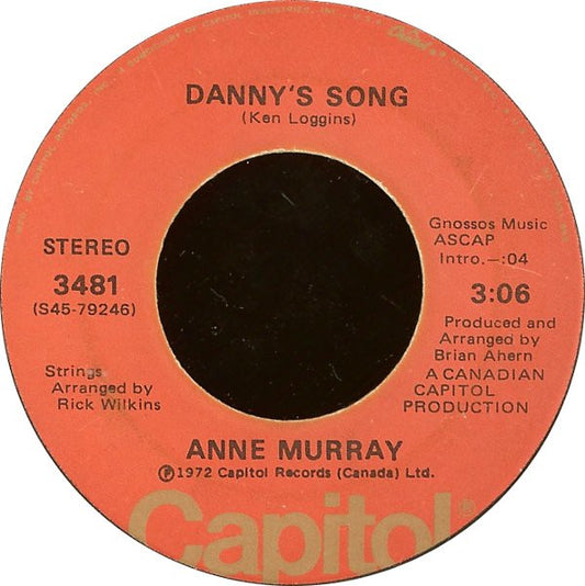 Anne Murray : Danny's Song / Drown Me (7", Single, Jac)