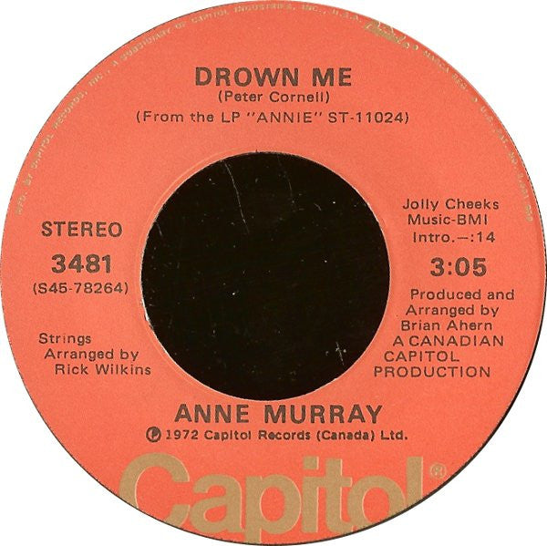 Anne Murray : Danny's Song / Drown Me (7", Single, Jac)