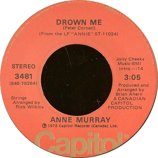 Anne Murray : Danny's Song / Drown Me (7", Single, Jac)