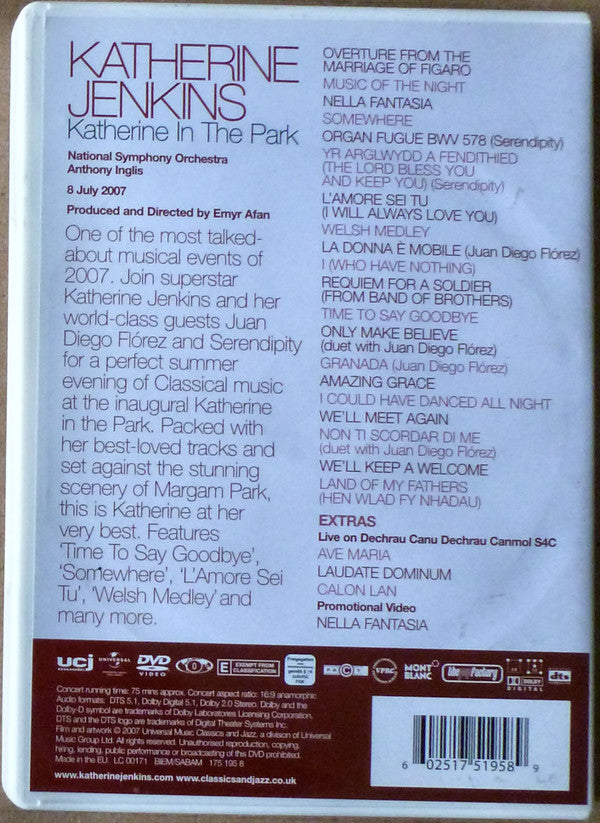 Katherine Jenkins : Katherine In The Park (DVD-V, Multichannel)