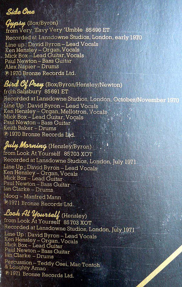 Uriah Heep : The Best Of... (LP, Comp, RE)