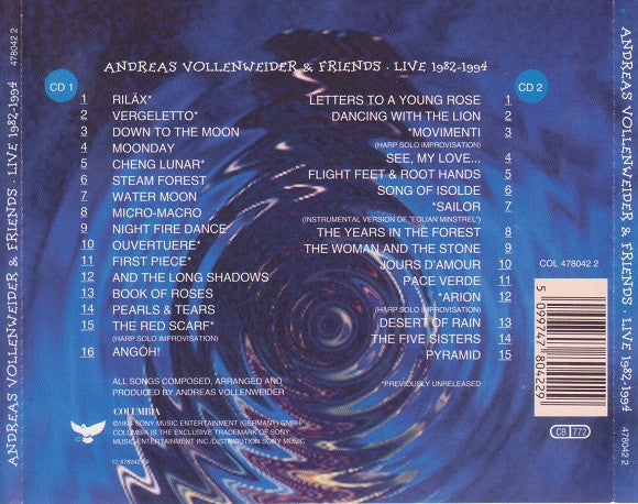 Andreas Vollenweider & Friends : Live 1982–1994 (2xCD, Album)
