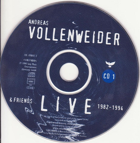 Andreas Vollenweider & Friends : Live 1982–1994 (2xCD, Album)