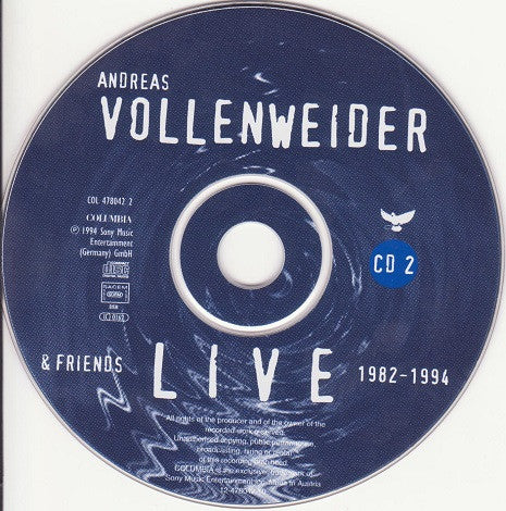 Andreas Vollenweider & Friends : Live 1982–1994 (2xCD, Album)