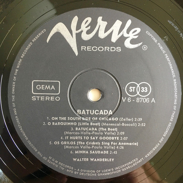 Walter Wanderley : Batucada (LP, Album)