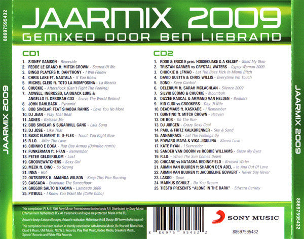 Ben Liebrand : Jaarmix 2009 (2xCD, Ltd, Mixed)