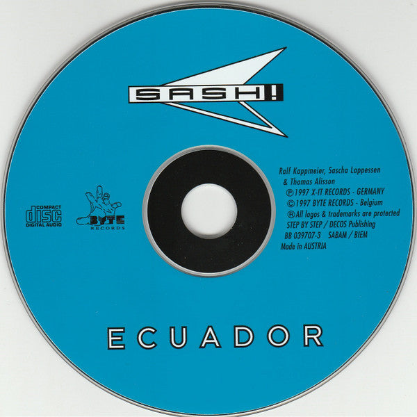 Sash! : Ecuador (CD, Single)