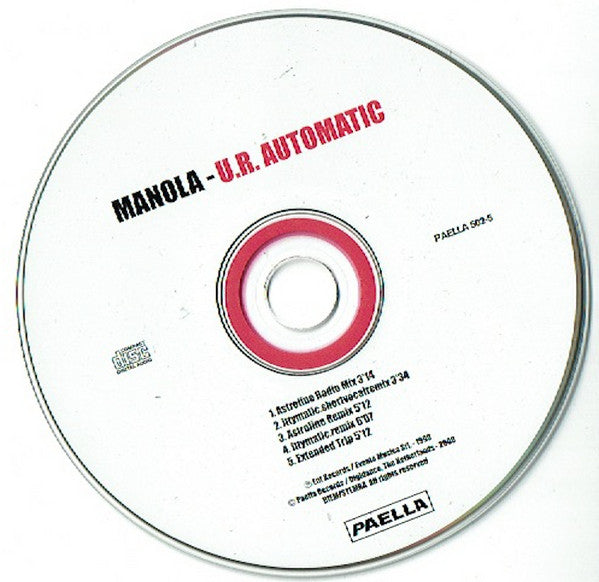 Manola : U.R. Automatic (CD, Maxi)