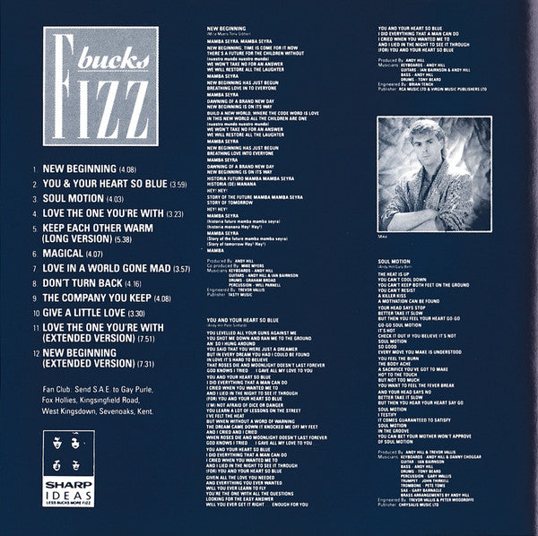 Bucks Fizz : Writing On The Wall (CD, Album)