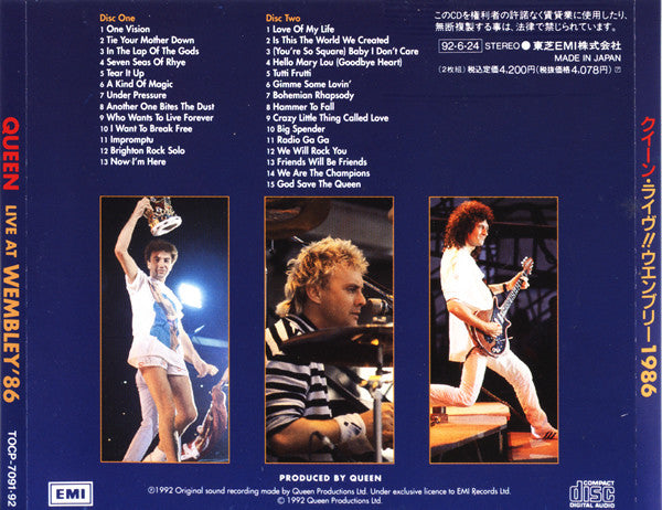 Queen : Live At Wembley '86 (2xCD, Album)