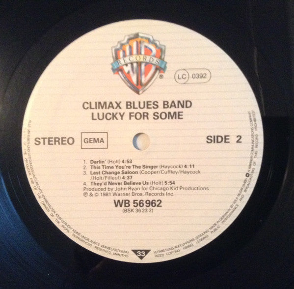 Climax Blues Band : Lucky For Some (LP, Album)