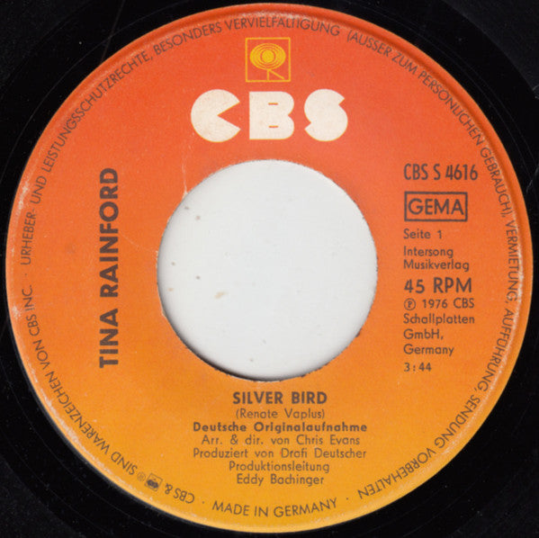 Tina Rainford : Silver Bird (Deutsche Originalaufnahme) (7", Single)