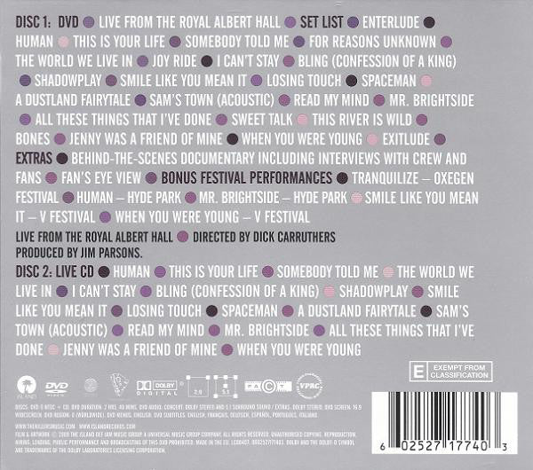 The Killers : Live From The Royal Albert Hall (DVD-V, Multichannel, NTSC + CD, Album)