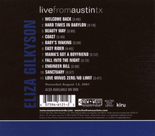 Eliza Gilkyson : Live From Austin TX (CD, Album, Dig)