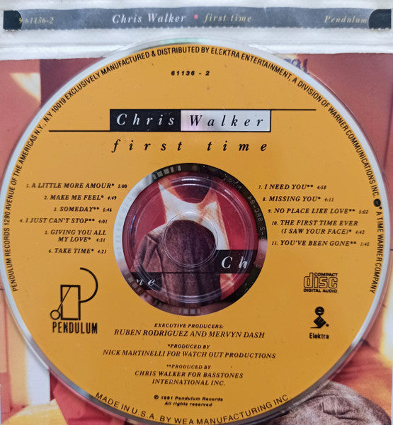 Chris Walker : First Time (CD, Album, SRC)