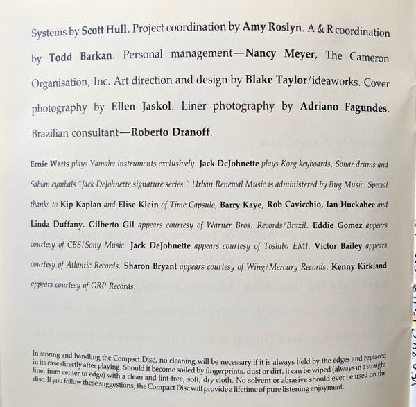 Ernie Watts with Gilberto Gil : Afoxé (CD, Album)