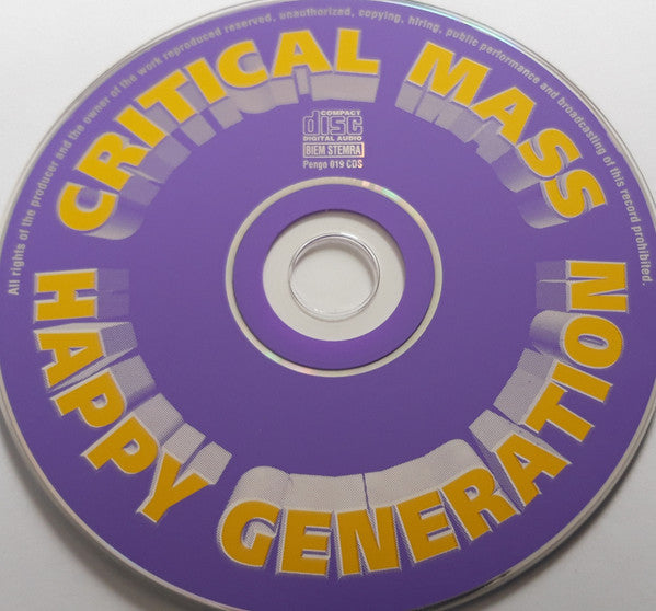 Critical Mass : Happy Generation (CD, Single, Car)