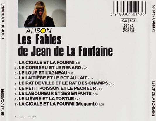 Alison (22) : Le Top De La Fontaine (CD, Album)