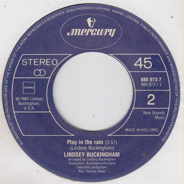 Lindsey Buckingham : Go Insane (7", Single)