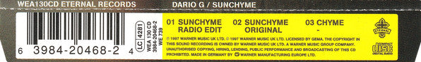 Dario G : Sunchyme (CD, Maxi, Single, War)
