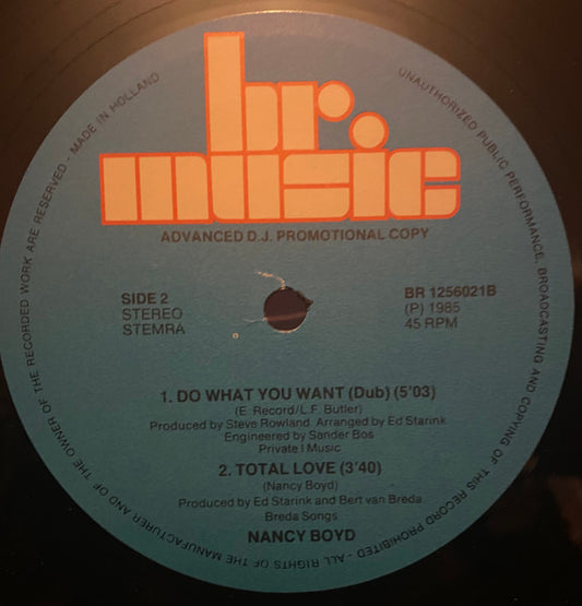 Nancy Boyd : Do What You Want (12")