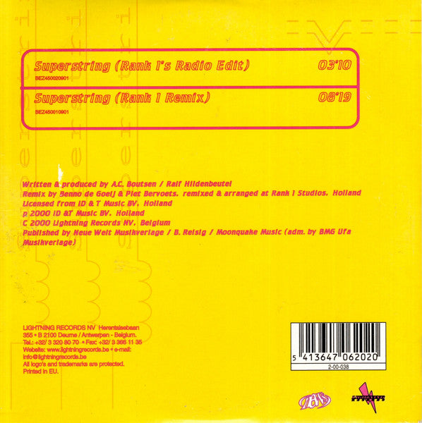 Cygnus X : Superstring (CD, Single, Car)