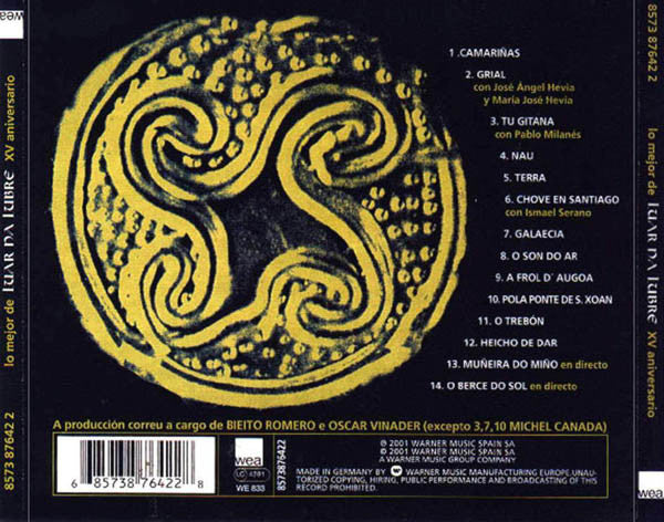 Luar Na Lubre : Lo Mejor De Luar Na Lubre (XV Aniversario) (CD, Comp)