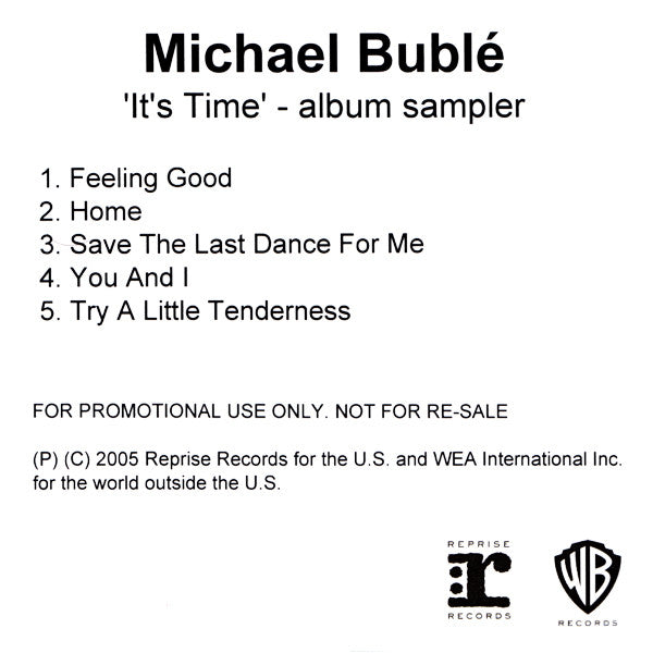 Michael Bublé : It's Time (Album Sampler) (CDr, Promo, Smplr)