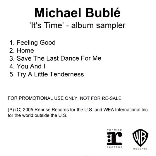Michael Bublé : It's Time (Album Sampler) (CDr, Promo, Smplr)