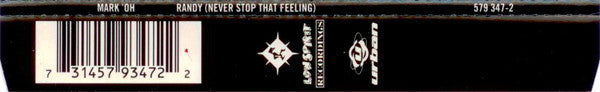Mark 'Oh : Randy (Never Stop That Feeling) (CD, Maxi)