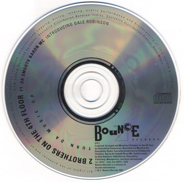 2 Brothers On The 4th Floor Ft. Da Smooth Baron MC Introducing Gale Robinson : Turn Da Music Up (CD, Maxi)