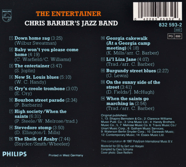 Chris Barber's Jazz Band : The Entertainer (CD, Comp)