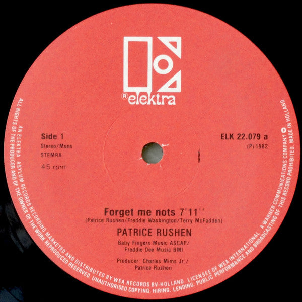 Patrice Rushen : Forget Me Nots (12", Mono)