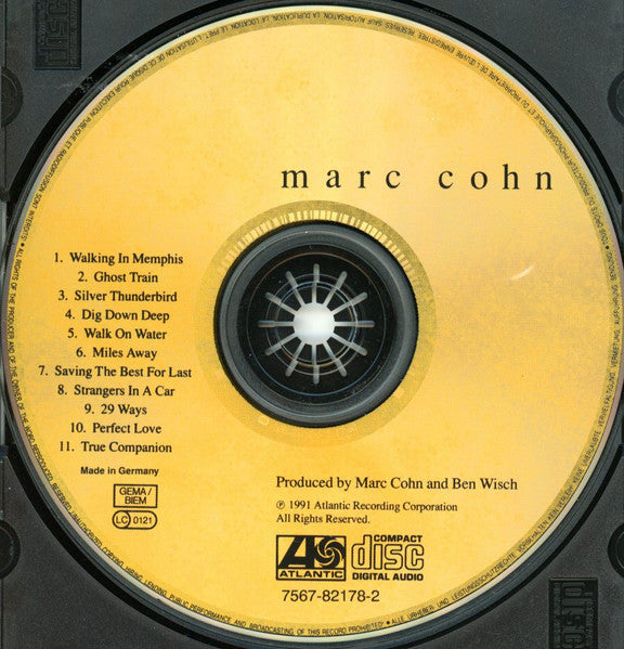 Marc Cohn : Marc Cohn (CD, Album, RE)