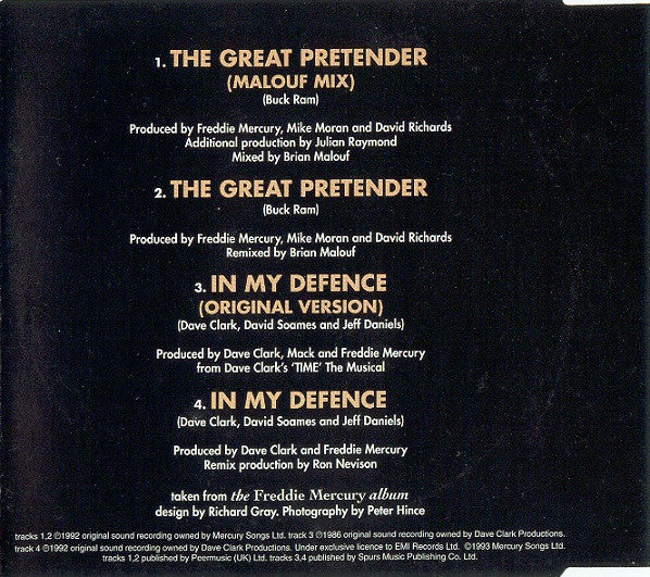 Freddie Mercury : The Great Pretender (Remix) (CD, Maxi)