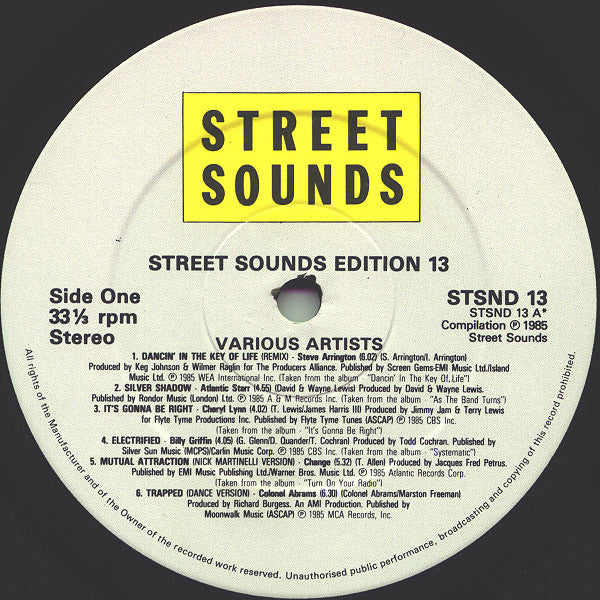 Various : Street Sounds Edition 13 (LP, Comp)