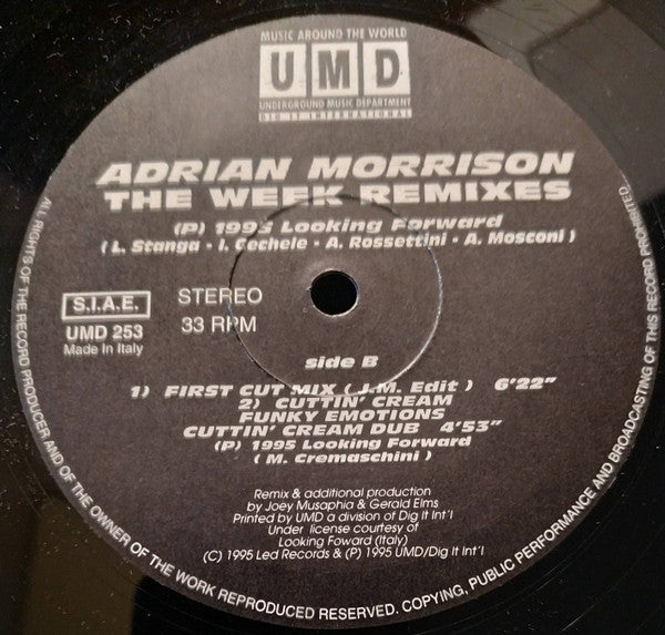 Adrian Morrison : The Week Remixes (12")