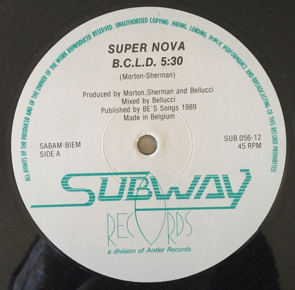 Super Nova : B.C.L.D. (12")