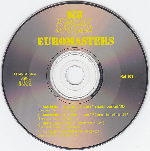 Euromasters : Amsterdam Waar Lech Dat Dan? (CD, Maxi, Ltd)