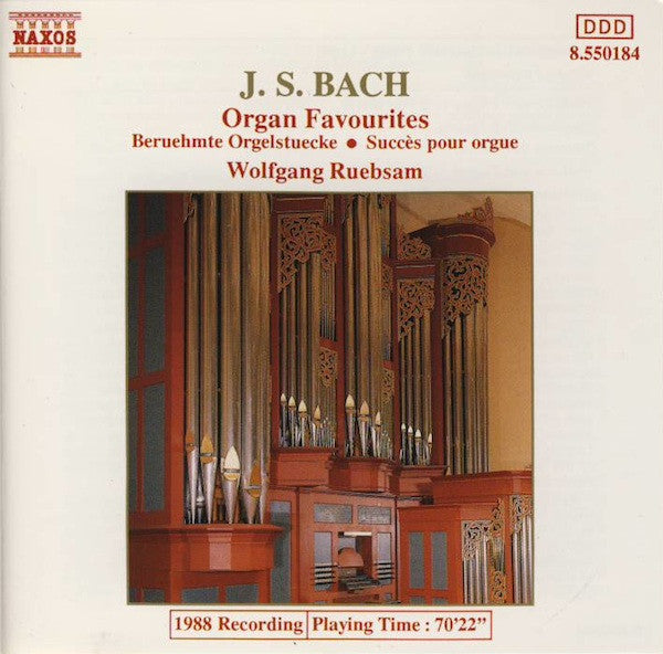 Johann Sebastian Bach, Wolfgang Rübsam (2) : Organ Favourites (CD, Album)