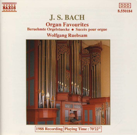 Johann Sebastian Bach, Wolfgang Rübsam (2) : Organ Favourites (CD, Album)