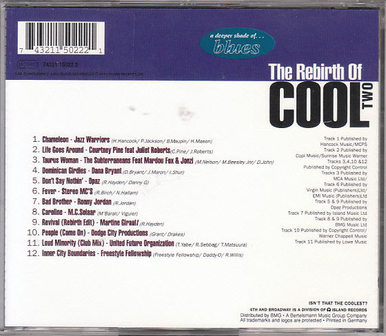 Various : The Rebirth Of Cool Two (A Deeper Shade Of Blues) (CD, Comp)