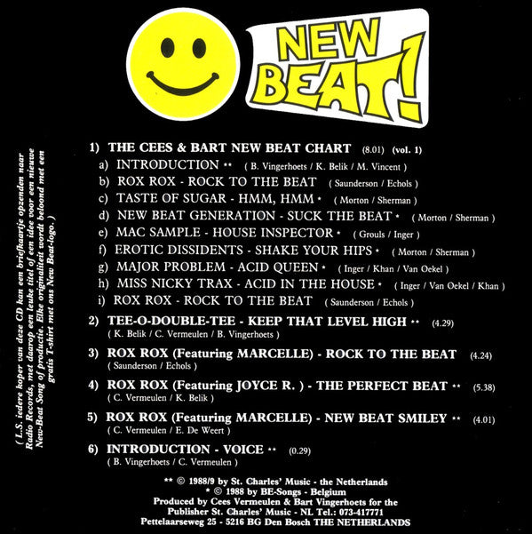 Various : The First Acid / New Beat Party (CD, Comp, P/Mixed)