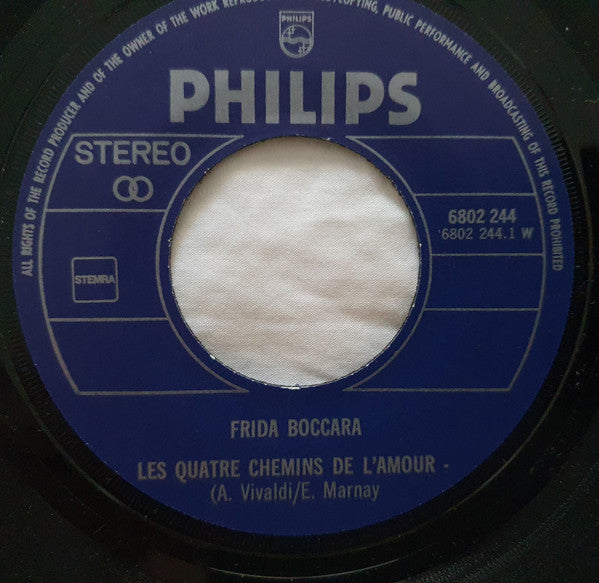 Frida Boccara : Charles Aerts Présente (7", Single)