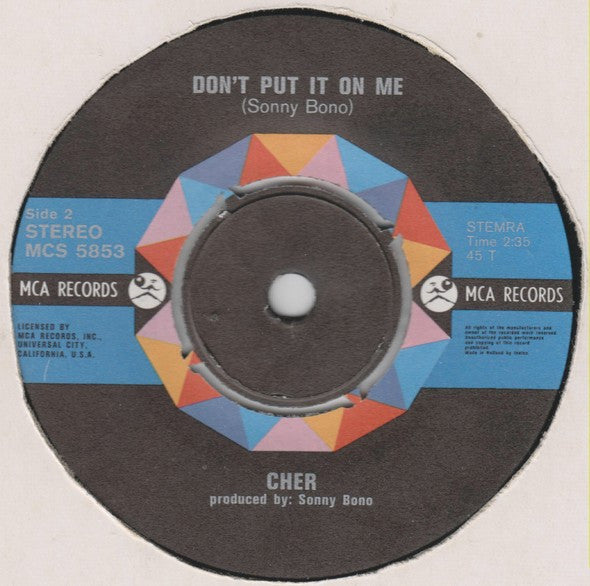 Cher : The Way Of Love (7", Single)