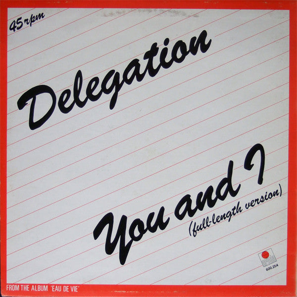 Delegation : You And I (12")