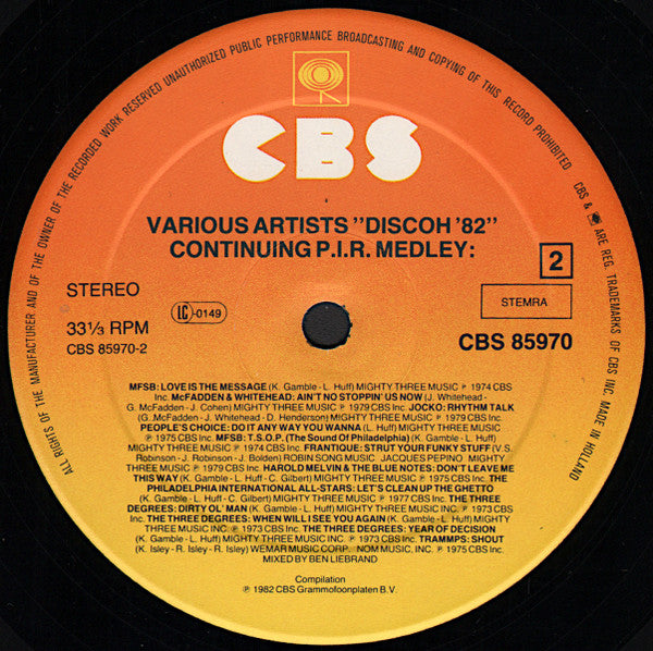 Various : Discoh '82 (LP, Comp, Mixed)