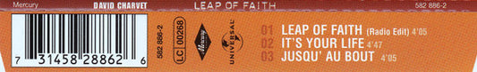 David Charvet : Leap Of Faith (CD, Single, Enh)