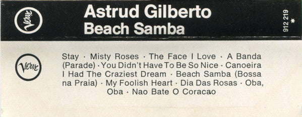 Astrud Gilberto : Beach Samba (Cass, Album)