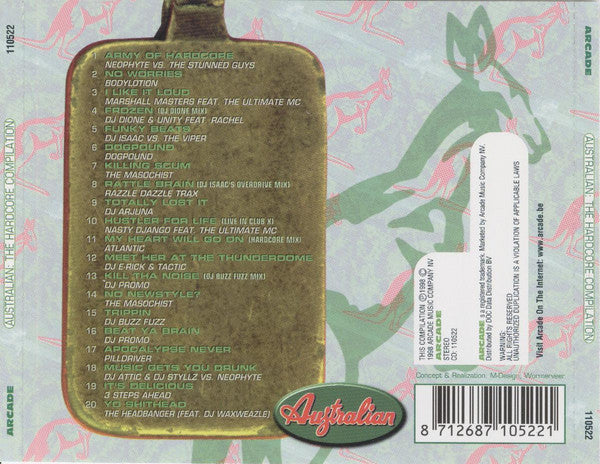 Various : Australian - The Hardcore Compilation (CD, Comp)